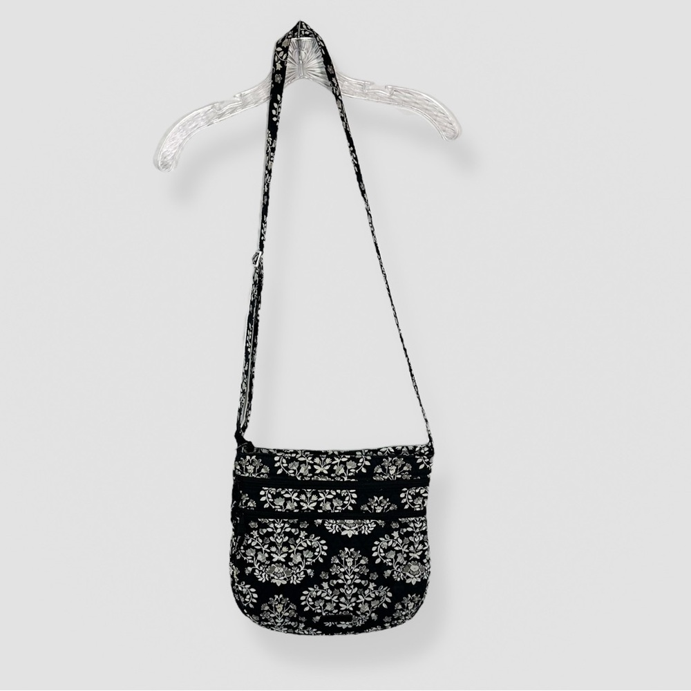 Vera Bradley Chandelier Noir Crossbody Shoulder Handbag Purse Adjustable Strap